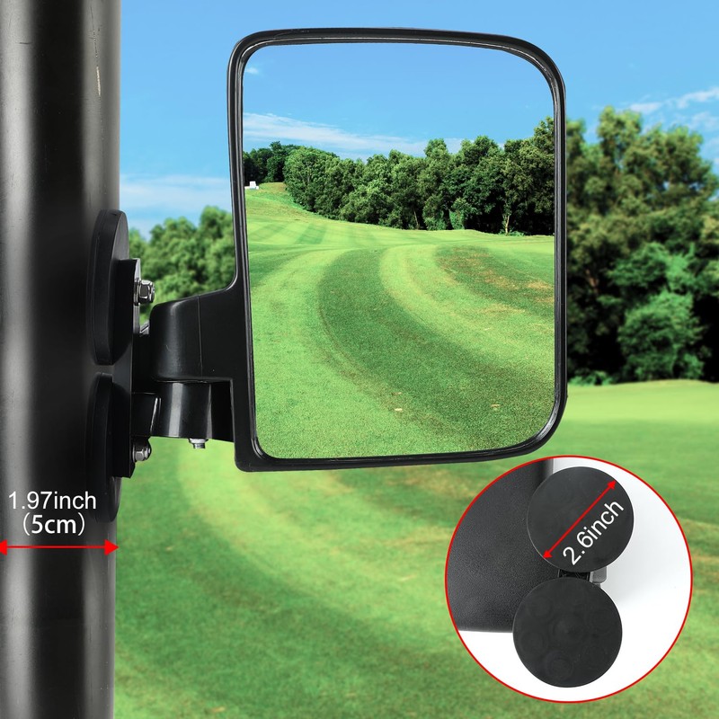 SUNPIE Side Mirror for Tractor Wide View Magnetic Mirrors Compatible