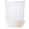 zokyer Clawfoot Tub Shower Curtain Round Wrap Around Circular Circle