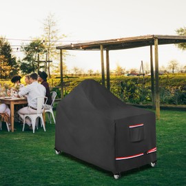 60 Inch Big Egg Grill Cover, Kamado Ceramic BBQ Grill Cover Waterproof Heavy Duty Outdoor, Grill Cover, Grill Cover for Outdoor Grill, Outdoor Cart Metal Grill Stand Cover
