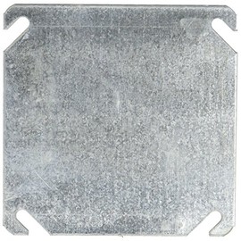 Raco Hubbell-Raco 8752-5 Flat Blank Square Cover, 4-Inch
