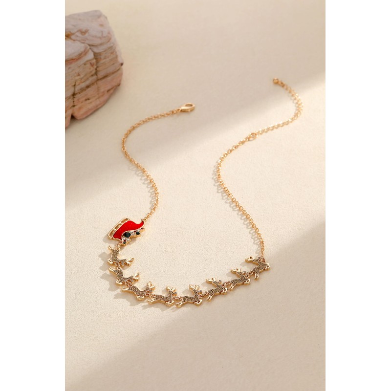 BARXION Christmas Necklace for Women Candy Christmas Tree Light Bulb