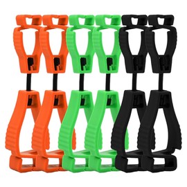 Glove Clips Work Gloves Holder, 6Pcs Plastic Glove Grabber Glove Clamp, Guard Safety Work Glove Clip Labor Glove Keeper Hanger for Garden Construction Sites Gloves