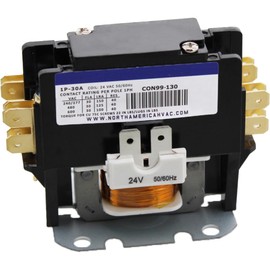 3100A15Q1452L - ClimaTek Single Pole / 1 Pole 30 Amp Replacement Condenser Contactor Replaces Intertherm