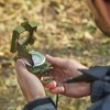 Compass Multifunctional Accurate Waterproof Hand Held Metal Compass for Hiking