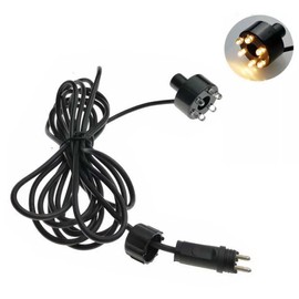 UCCKEYI Wholesale Fountain Submersible LED Light Fountain Ring (6-LED no AC Plug) for Garden, Square, Yard (Multicolor,1)