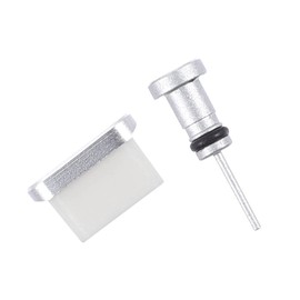 Gadpiparty 2 Pairs Type C Dust Plug Metal Earphone and Charging Port Protectors for Cellphones Prevents Dust and Water Stains Easy Installation Lightweight Durable Design