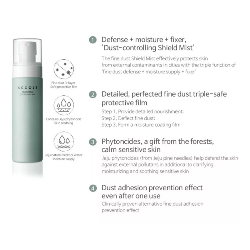 ACCOJE Protector P Piel Contra La Polucion Accoje Dust Screen