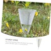 KONTONTY Rain Measuring Cup Cone Shaped Transparent Rain Gauge with