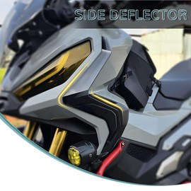 Yemanren-KK Motorcycle Side Fairing Spoiler for X-ADV 750 XADV 750 2021-2024 Leg Deflector Air Fairing Accessories (Black)