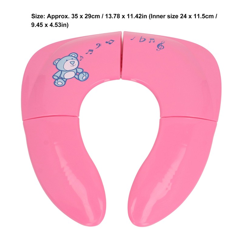 Child Folding Toilet Seat Reusable Non Slip Suction Cups Multifuntional