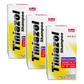 Shampoo Tiniazol Auxiliar En El Tratamiento De La Caspa C/3