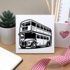 'Double Decker Bus' 108mm Square Ceramic Tile (TD00027862)