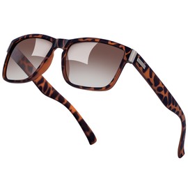 Perkanion Sunglasses Men's Polarised Sun Glasses for Men with UV400 Sunglasses Men Polarising Glasses Fishing Polar View Polarising Glasses Driving, Leopard Brown