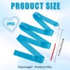 CREATCABIN Pack of 2 Polycotton Dance Bands, Blue Gymnastics Bands,