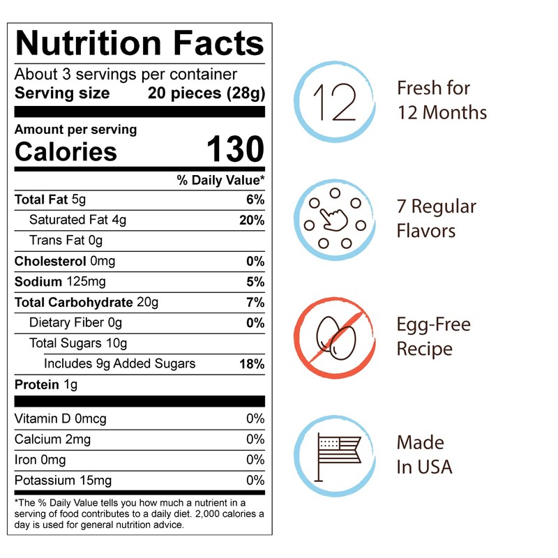 Cookie Dough Bites S'Moresels Marshmallow and Graham Cracker, 3.1 Ounce