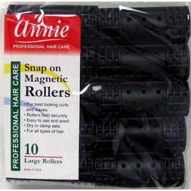 Annie Snap on Magnetic Rollers 10 Large Rollers 7/8" Diameter #1232