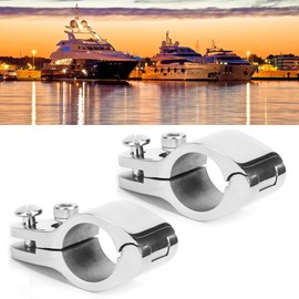 Jaw Slide Hardware Marine Jaw Slide Bimini Top Jaw Slide, Pack of 2 Bimini Upper Jaw Slide Clamp Steel Boat Fittings for Inflatable Commercial Yachts (25 mm)