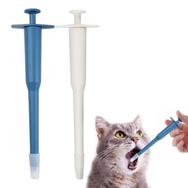 RELKLYU 2 Stücke Haustiermedizin Feeder, Pillenspender, Haustiervorräte, Popup-Medizin-Feeder.