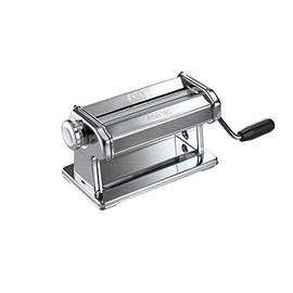 MARCATO Made in Italy Atlas 180 Roller Manual Pasta Machine, Chrome Steel.