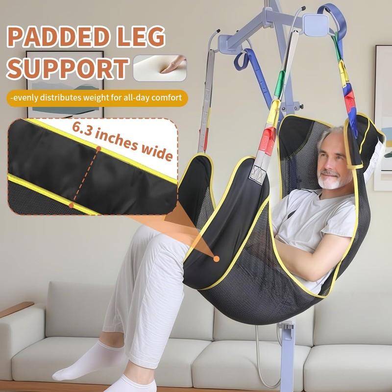 EZ Assistive Universal Full Body Patient Lift Sling, Patient Lift