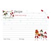 Snowman Christmas Party Recipe Card 4x6 Holiday Baking Fun Recipe
