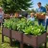 Growchum Modular Raised Garden Bed Kit – DIY Stackable Plant