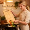 Koesus Funny Shocked Chicken Cutting Board, Chicken Lover Lady Mom