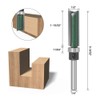 Gasea 4pcs 1/4 Inch Shank Flush Trim Pattern Template Router