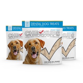 Dental Dog Treats for Oral Care, Fresh Breath & Plaque Control - 24 Treats, 48 oz. (3 Pack) - Delicious Chews for Happy and Healthy Dogs