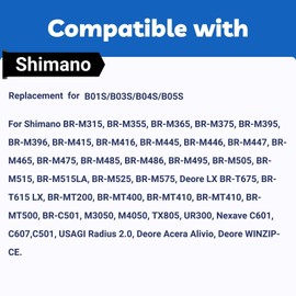 2 Pairs Semi-Metallic Disc Brake Pads for TRP Tektro Shimano Deore Br-M575 M525 M515 T615 T675 M505 M495 M486 M485 M475 M465 M447 M446 M445 M416 M415 M395 M396 M375 M315 M355 C601 C501 DP-B01S