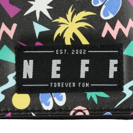 Neff Slim Palm Tree 90s Bifold Wallet for Men With Bill And 6 Card Slots