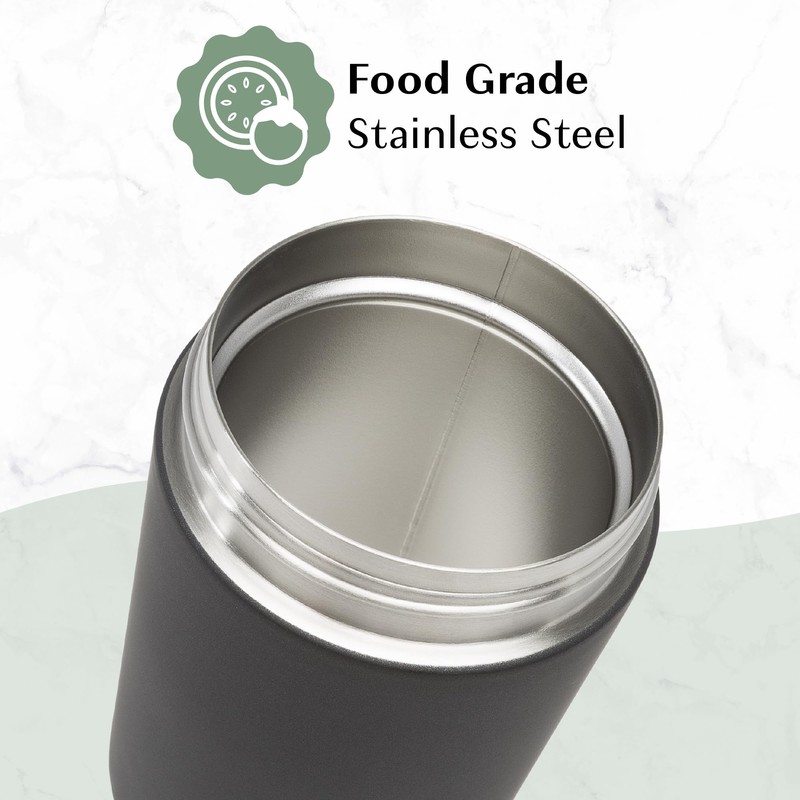 Goodful Stainless Steel Food Jar, Double Wall Vacuum Sealed Insulated