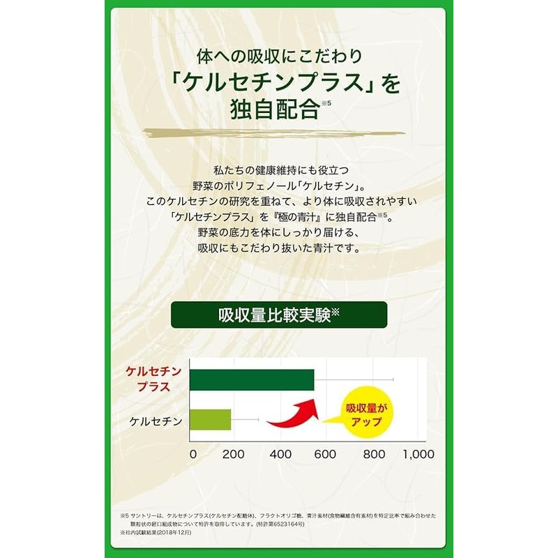Suntory Wellness Official Suntory Polar Blue Juice (Kiwami Ajiru), Quercetine