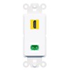 RiteAV HDMI-Yellow SC-APC-SX Rocker Insert Wall Plate Module [White]
