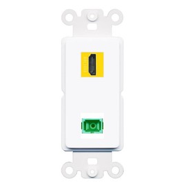 RiteAV HDMI-Yellow SC-APC-SX Rocker Insert Wall Plate Module [White]