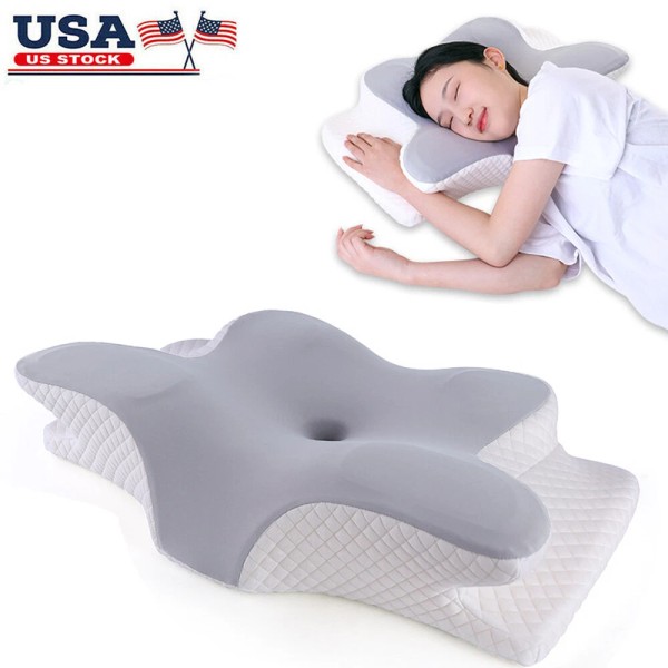 Cervical Memory Foam Pillow for Neck Pain Relief Ergonomic Neck