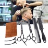 8pcs Haircut Scissors Comb Clip Bangs Thinning Combs Stainless Steel