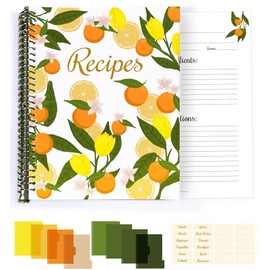 Recipe Book for Own Recipes size 12.5 x 9.6 1”, Recipe Book to Write in Your Own Recipes Includes a fine point pen, plastic hard cover Recipe Book, Recipe Book Binder, Blank Recipe Book