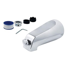 KINGSTON BRASS K1288A1 5-1/8-Inch Universal Diverter Tub Spout, Polished Chrome