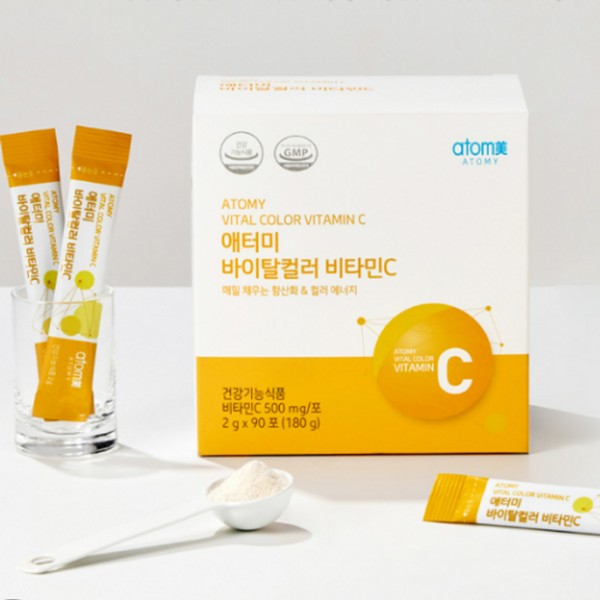 Atomy Vital Color Vitamin C 719as1, 90 packs of 2g, 3 boxes / 애터미 바이탈컬러 비타민C 719as1, 2g  90포 3박스