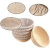 TopHomer 6 Packs Bread Basket Liner Cloth Sourdough Banneton Proofing