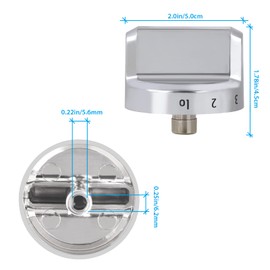 Upgrade 5304502763 Stove Knob Replacements, Compatible with Frigidaire Gas Stove Range Oven Knobs, Reinforced Stainless Steel Protection Ring, Replacement Part for AP5984069 (1 Pack)