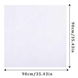 AWAYTR 35" Large Square Satin Head Scarf - Silk Hair Scarf Square Hair Bandanas Large Scarf Sleeping Head Wraps for Women (White)