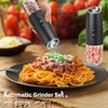 2Pcs Gravity Electric Salt and Pepper Grinder Set, USB-C rechargeable
