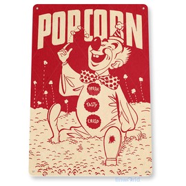 Popcorn Sign Kitchen Cottage Rustic Retro Home Theater Bar Movie Popcorn Machine Carnival Tin Sign D240