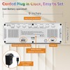 Peakeep Large Display Digital Alarm Clock for Bedrooms, Date Day