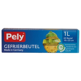 pely 8661 Freezer Bags (Pack of 40) - 1 l