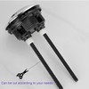 Lexziuo 1PCS Black Round Dual Flush Button - 38mm/48mm/58mm Universal