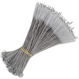CasaNeLia Cleaning Brush Set 50 Piece Bulk Extra Long 9inch x10 mm Cleaner Brush for Stainless Steel Reusable Metal Tumbler Straws,Tumbler, Sippy Cup, Bottle and Tube(50pc-Cleaning Brush)