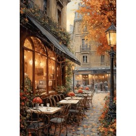 MEIYUDA 5D Diamond Painting Pictures Adult European Charm, Diamond Painting Set Picture Cityscape, Diamond Painting Craft Set Adults Children Painting Embroidery for Home Wall Decor 30 x 40 cm